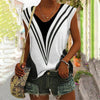 Sleek Casual Tank Top with Trendy Contrasting Colors