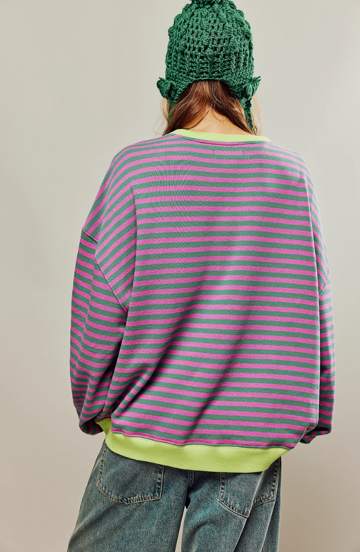 Gabe™ Striped oversized sweater