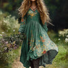Flower Patterned Vintage Dress – A Timeless Beauty
