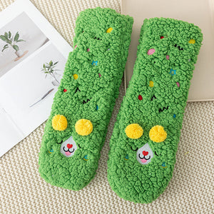 Colorful and Soft Knitted Cozy Socks