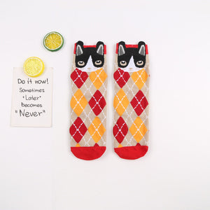 Fantasy Full Cat Patterned Socks for Animal Lovers