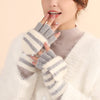 Warm Striped Knitted Gloves for Style and Comfort