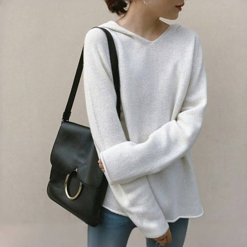 Sleek Solid Color Hoodie for Comfort and Style