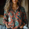 Charming Vintage Floral Blouse